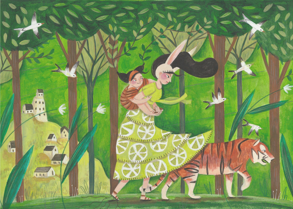 Walking through the woods - Poster / Art Print