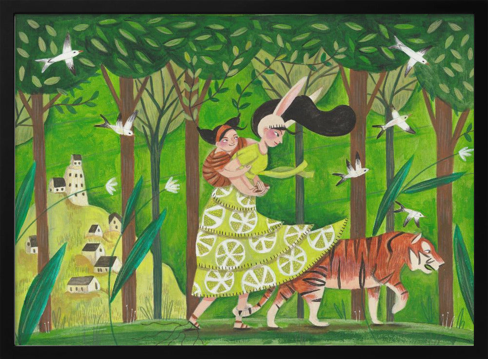 Walking through the woods - Poster / Art Print