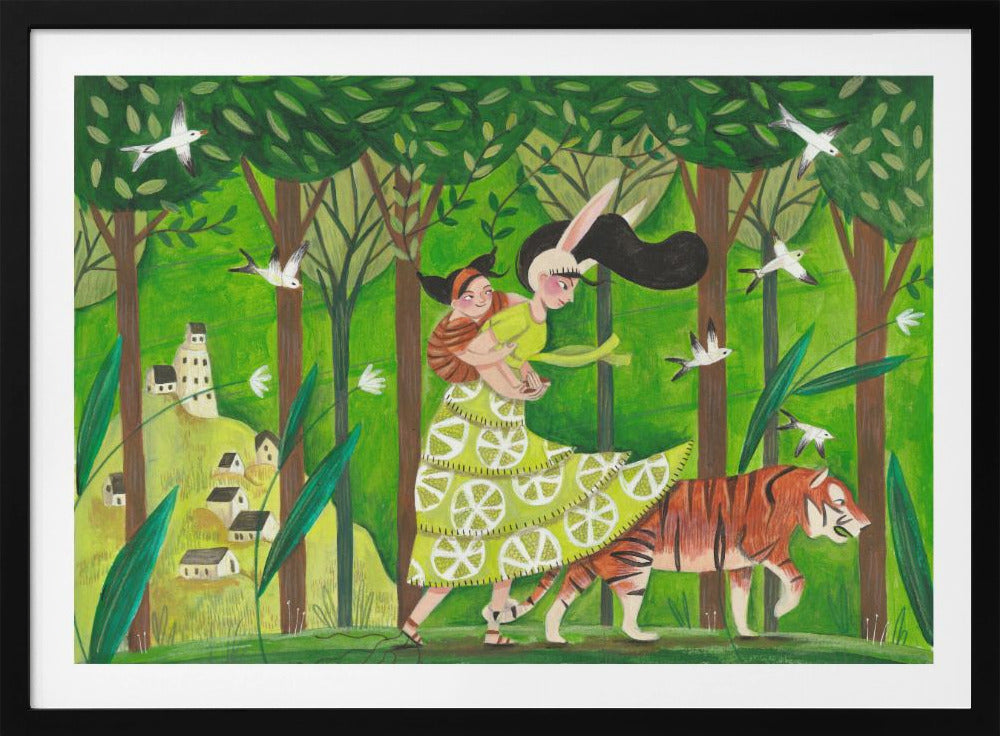 Walking through the woods - Poster / Art Print