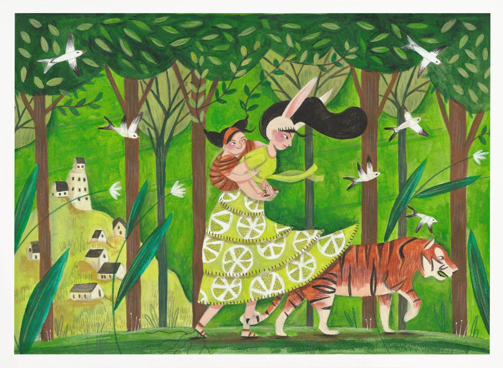 Walking through the woods - Poster / Art Print