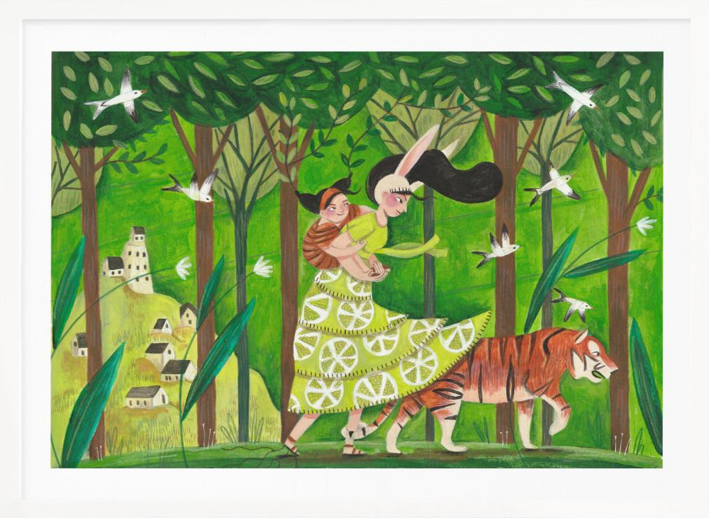Walking through the woods - Poster / Art Print