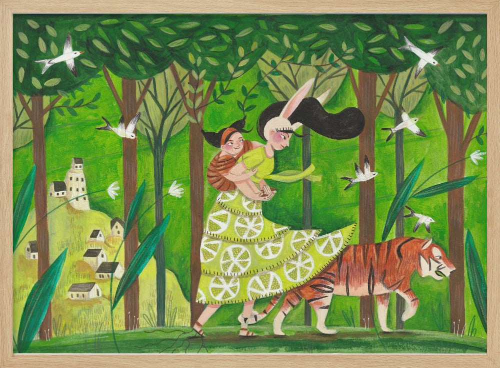 Walking through the woods - Poster / Art Print