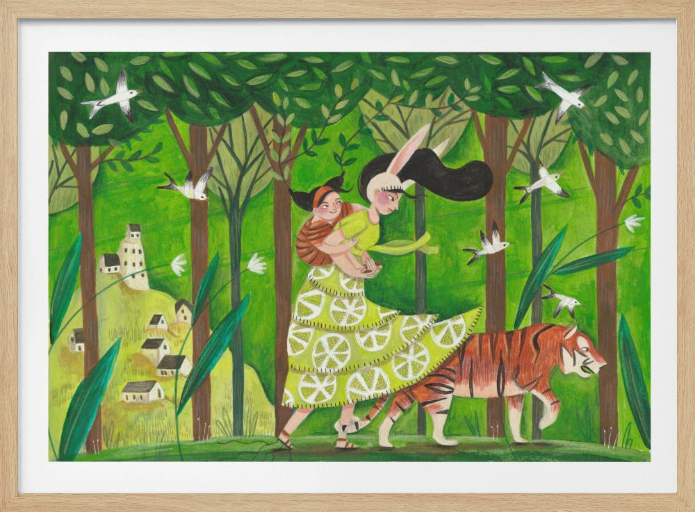 Walking through the woods - Poster / Art Print
