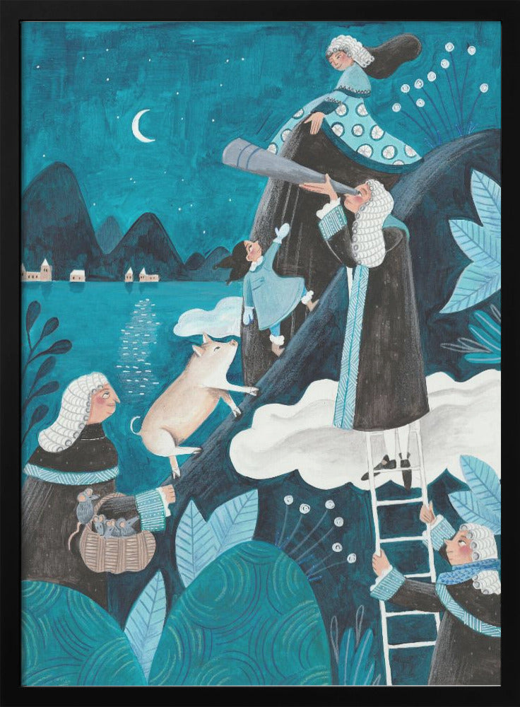 Travel through the night - Poster / Art Print