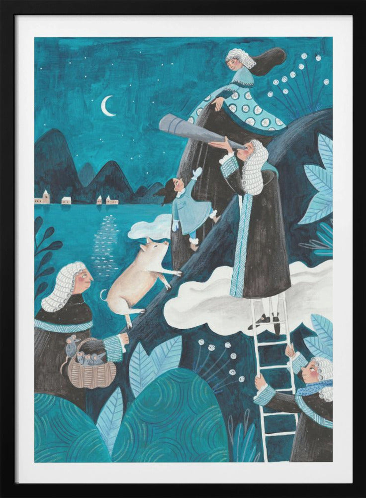 Travel through the night - Poster / Art Print