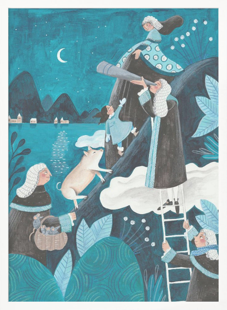 Travel through the night - Poster / Art Print