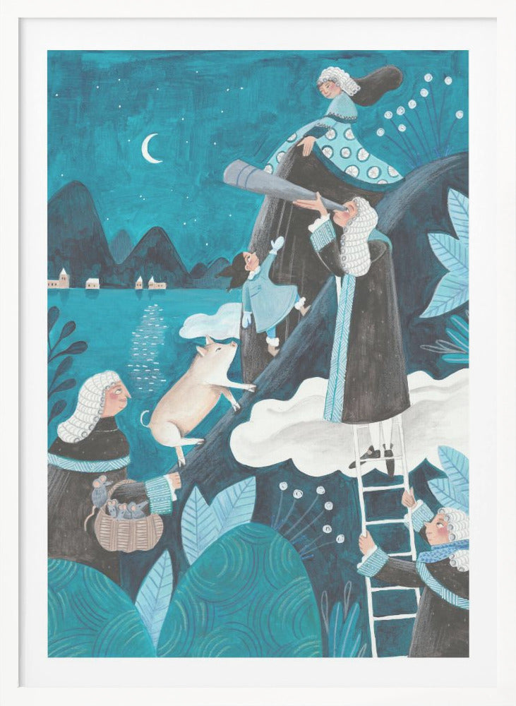 Travel through the night - Poster / Art Print