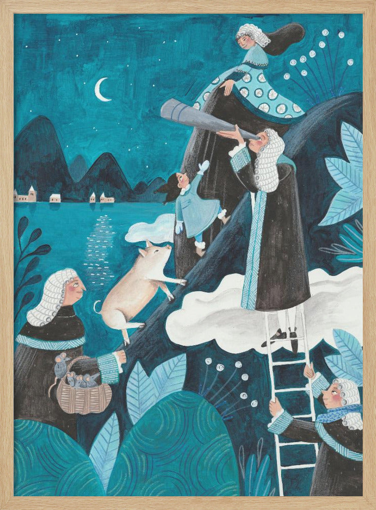 Travel through the night - Poster / Art Print