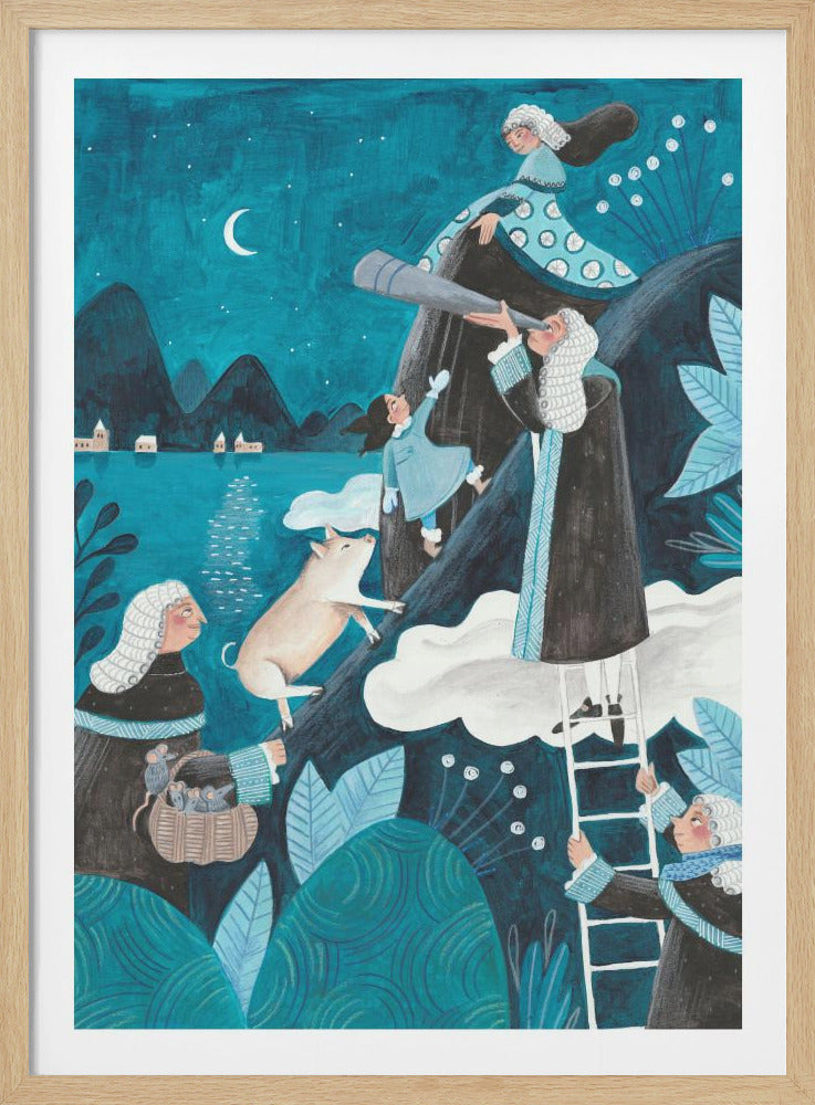 Travel through the night - Poster / Art Print
