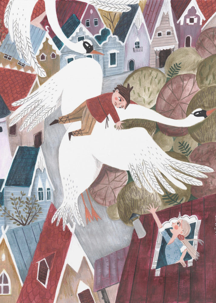 The magical wild geese - Poster / Art Print