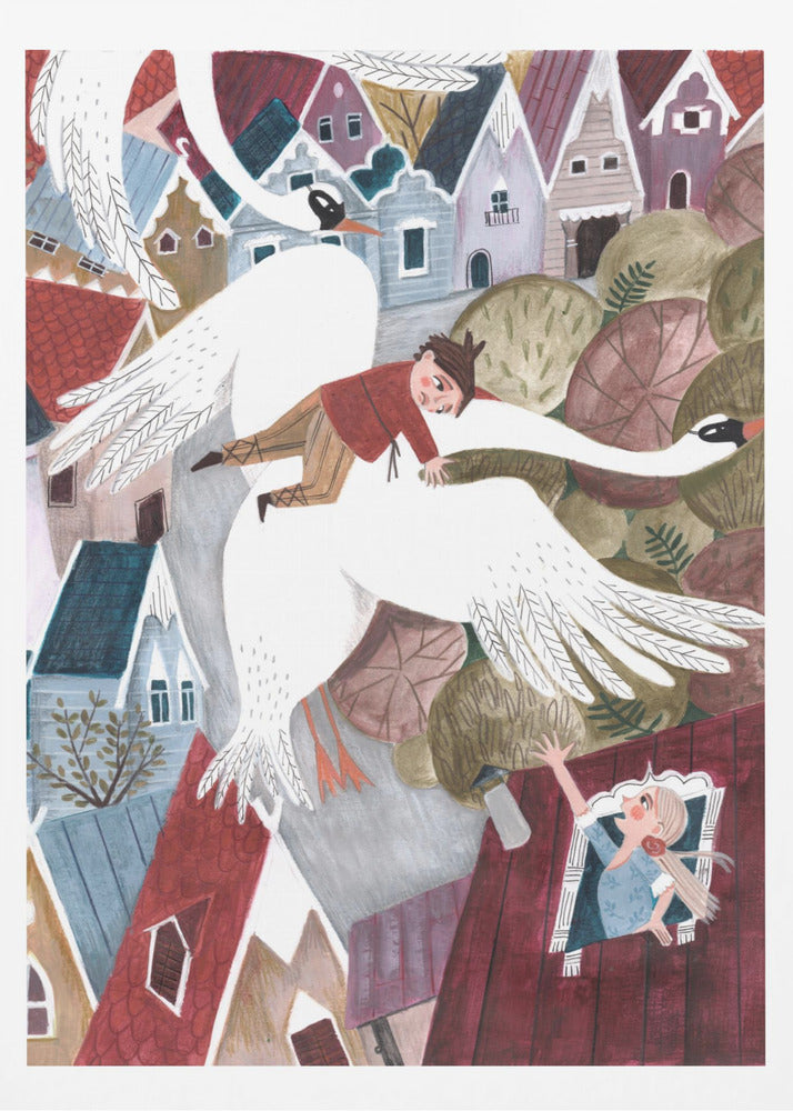 The magical wild geese - Poster / Art Print