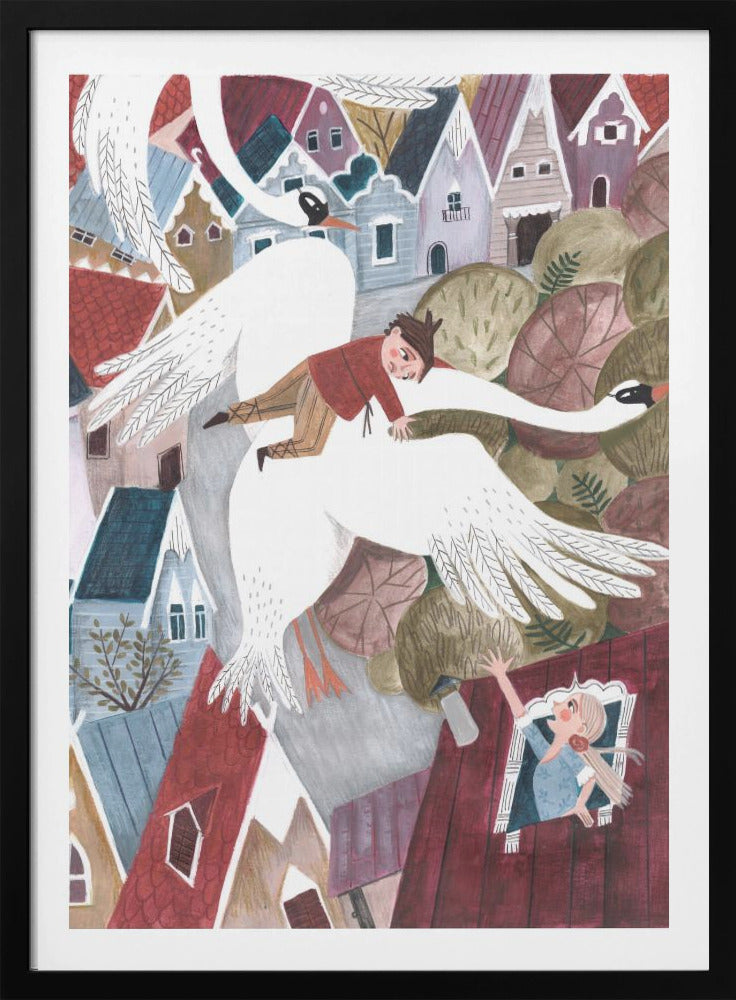The magical wild geese - Poster / Art Print