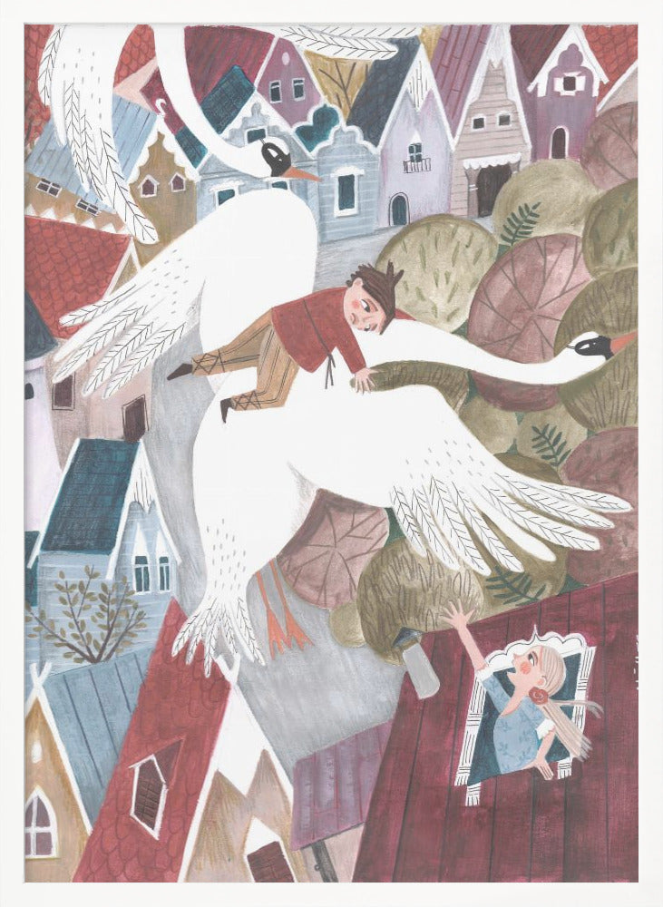 The magical wild geese - Poster / Art Print