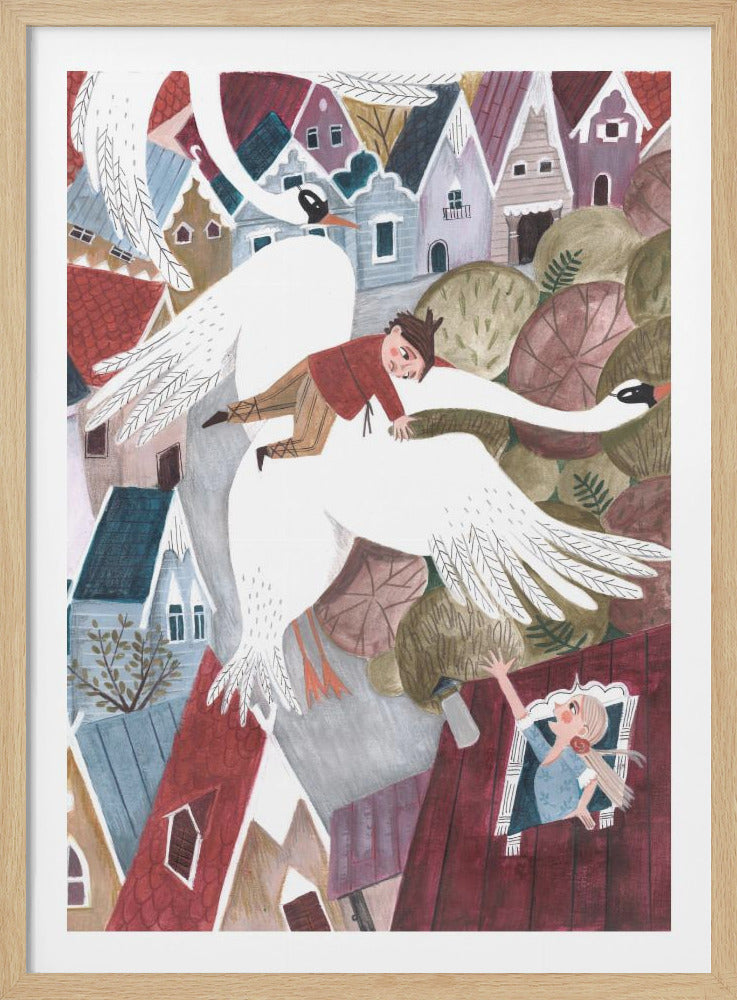 The magical wild geese - Poster / Art Print