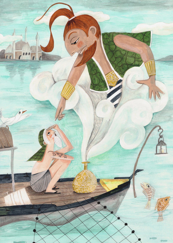 The Fisherman and the Jinni - Poster / Art Print
