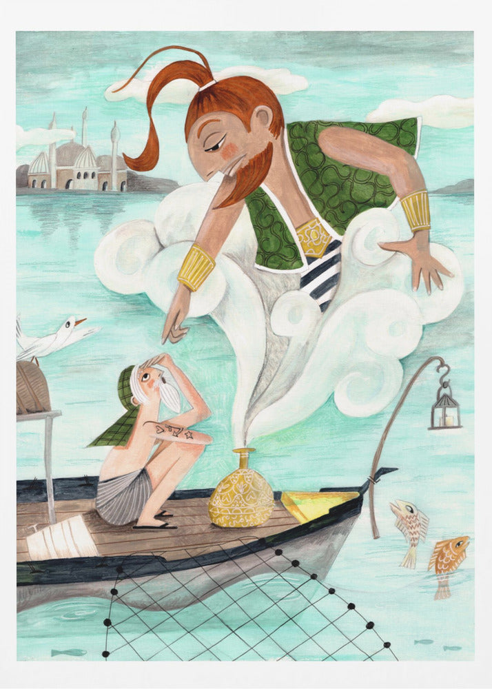 The Fisherman and the Jinni - Poster / Art Print