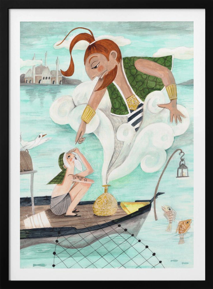The Fisherman and the Jinni - Poster / Art Print