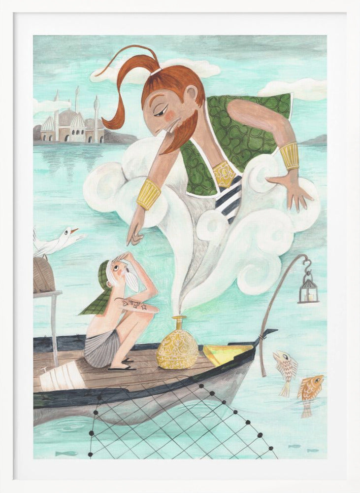 The Fisherman and the Jinni - Poster / Art Print