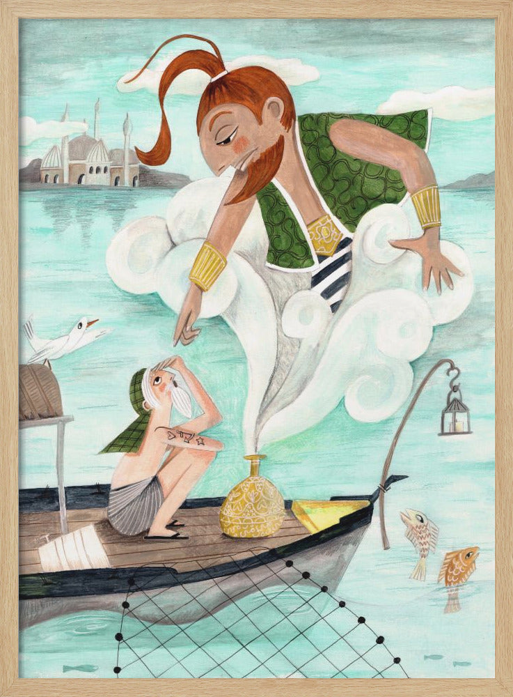 The Fisherman and the Jinni - Poster / Art Print
