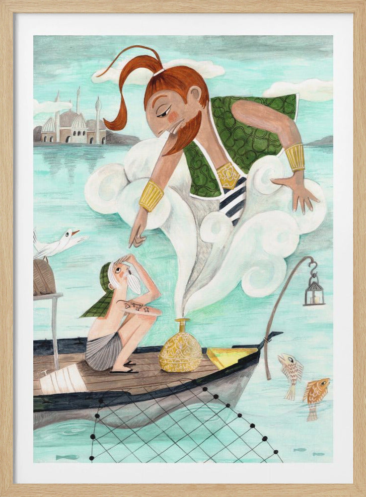The Fisherman and the Jinni - Poster / Art Print