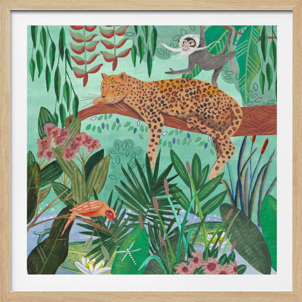 Leopard in the jungle - Poster / Art Print