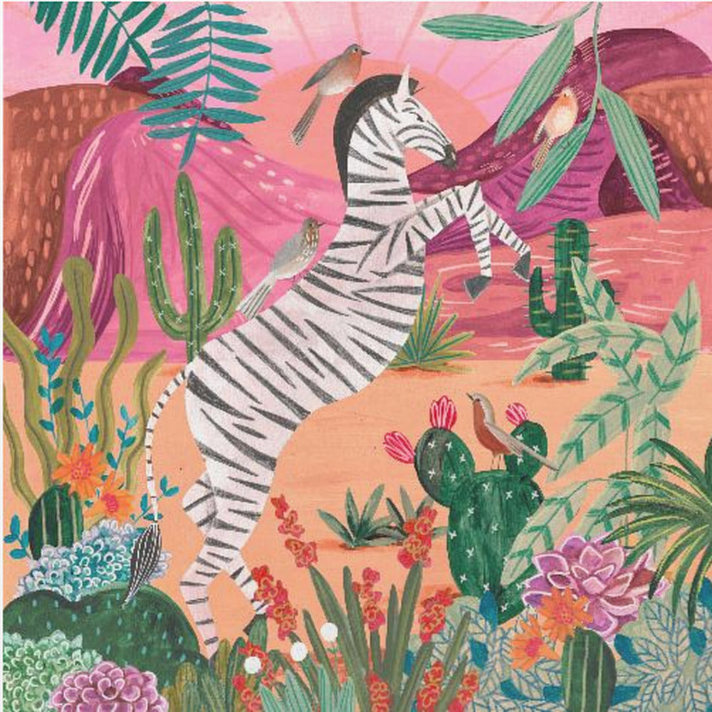 Zebra in the mountains - Poster / Art Print