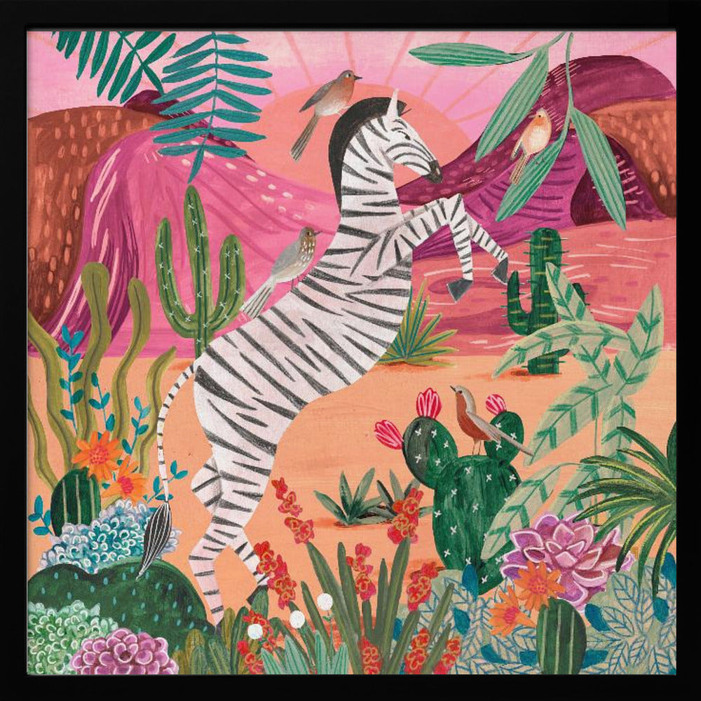 Zebra in the mountains - Poster / Art Print