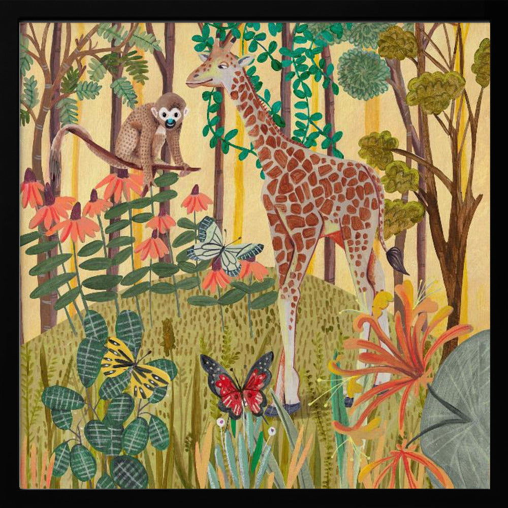 Giraffe in nature - Poster / Art Print