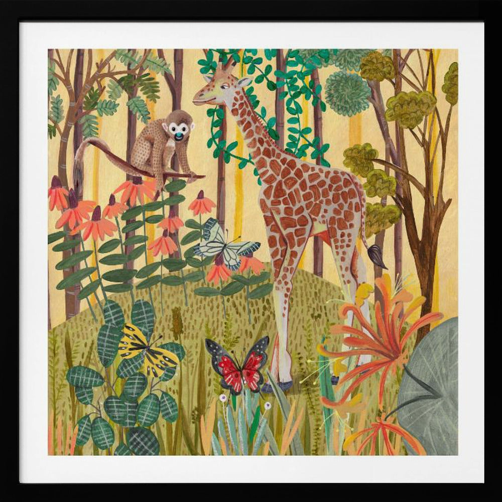 Giraffe in nature - Poster / Art Print