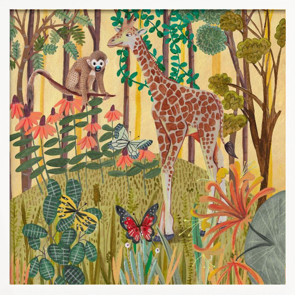 Giraffe in nature - Poster / Art Print