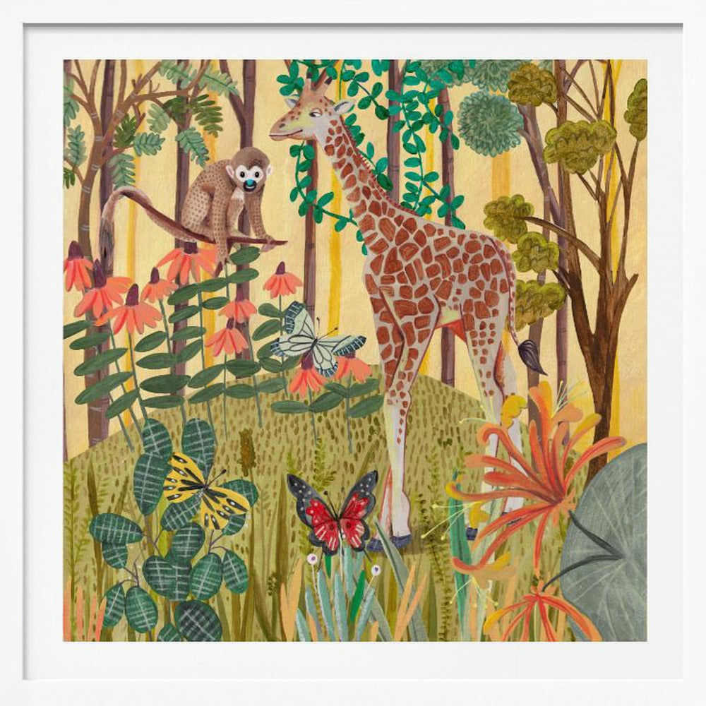 Giraffe in nature - Poster / Art Print