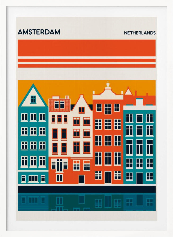 Amsterdam Travel Poster - Poster / Art Print