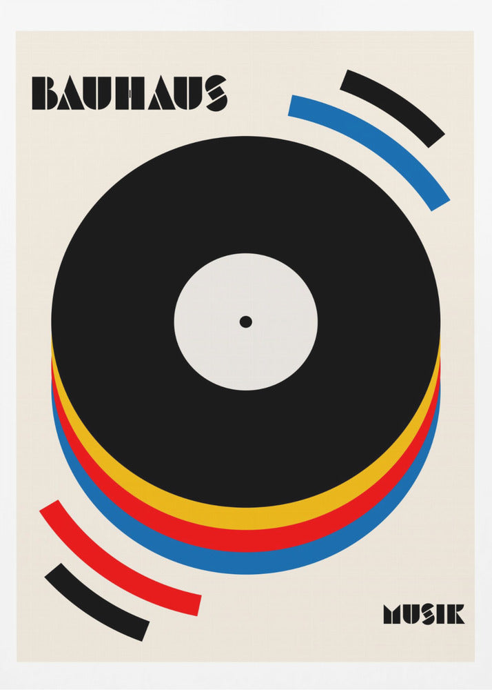 Bauhaus Music Retro Illustration - Poster / Art Print