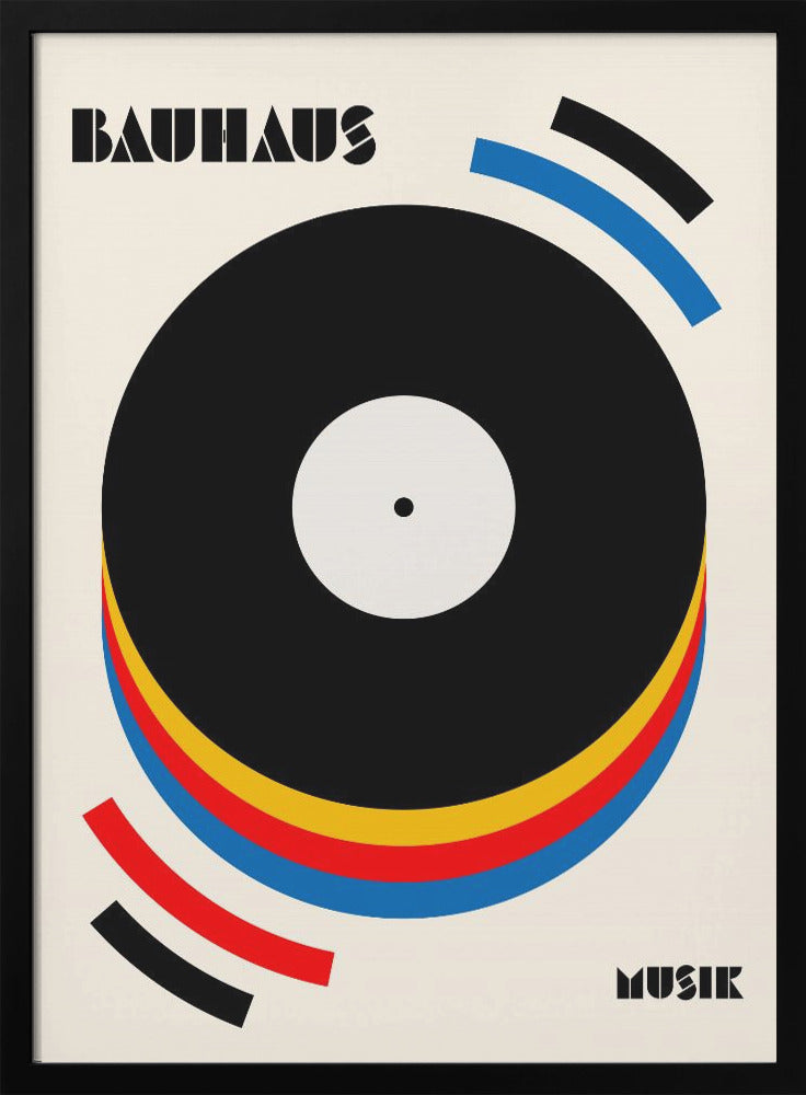 Bauhaus Music Retro Illustration - Poster / Art Print