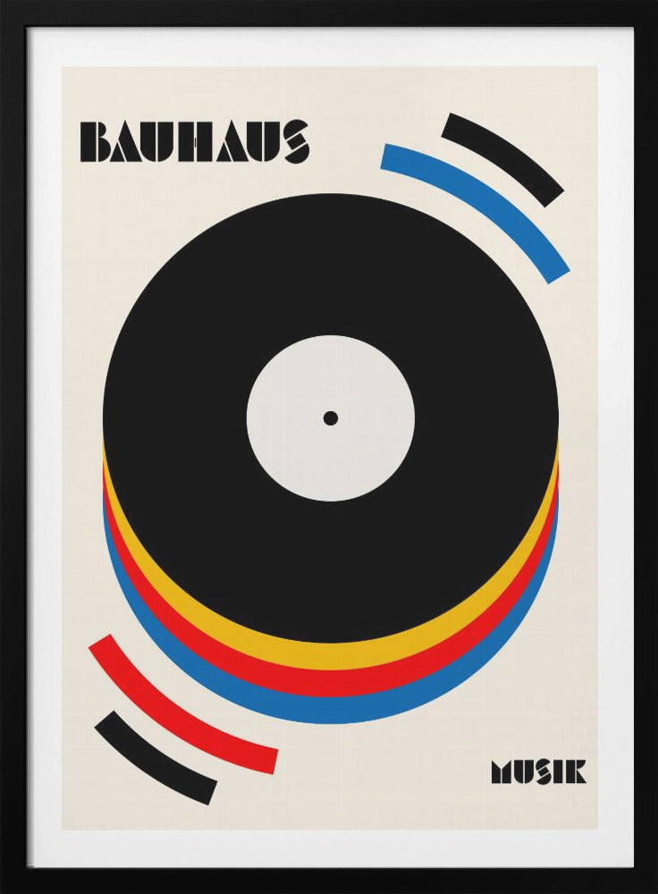 Bauhaus Music Retro Illustration - Poster / Art Print