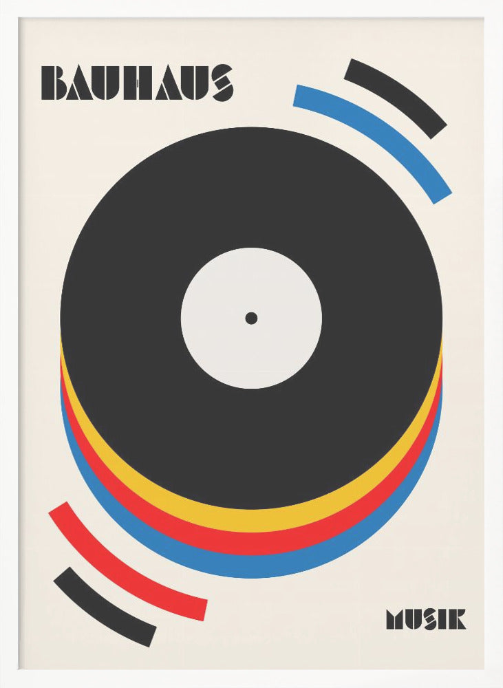 Bauhaus Music Retro Illustration - Poster / Art Print