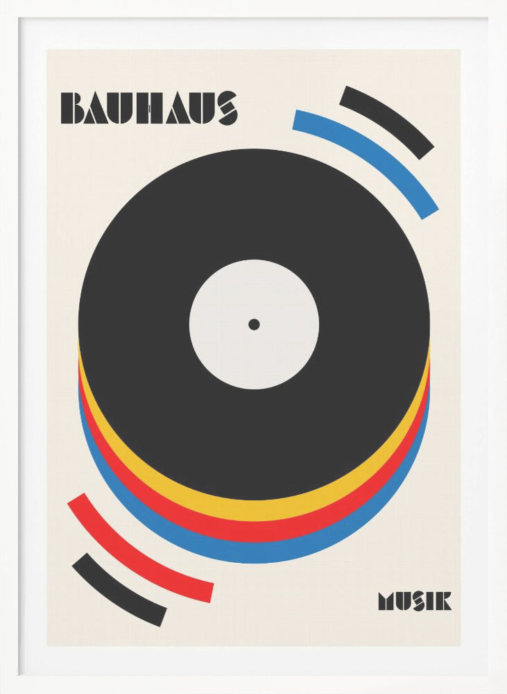 Bauhaus Music Retro Illustration - Poster / Art Print