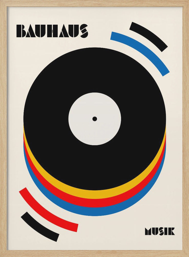 Bauhaus Music Retro Illustration - Poster / Art Print