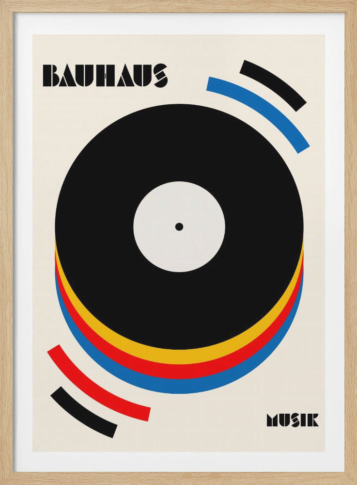 Bauhaus Music Retro Illustration - Poster / Art Print