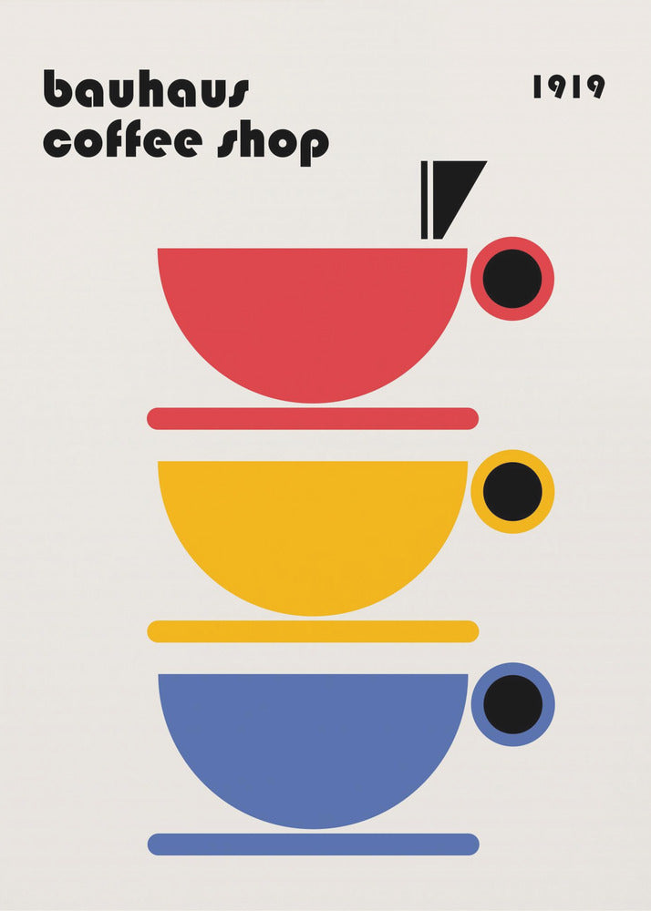Bauhaus Coffee Minimalist - Poster / Art Print