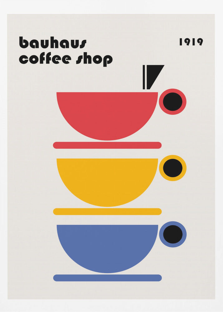 Bauhaus Coffee Minimalist - Poster / Art Print