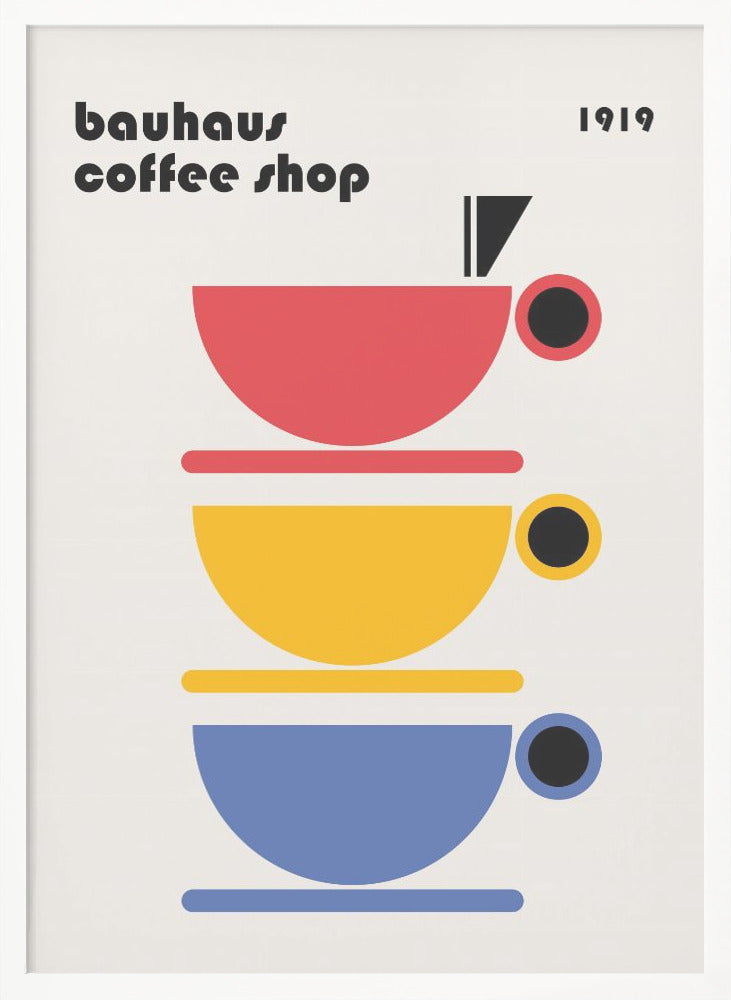 Bauhaus Coffee Minimalist - Poster / Art Print