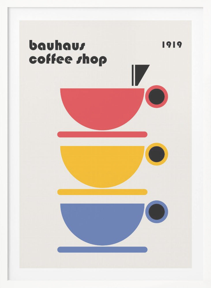 Bauhaus Coffee Minimalist - Poster / Art Print