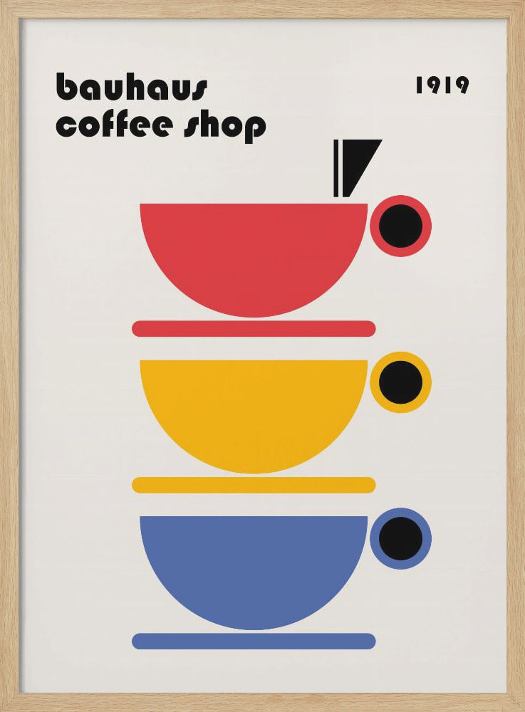 Bauhaus Coffee Minimalist - Poster / Art Print