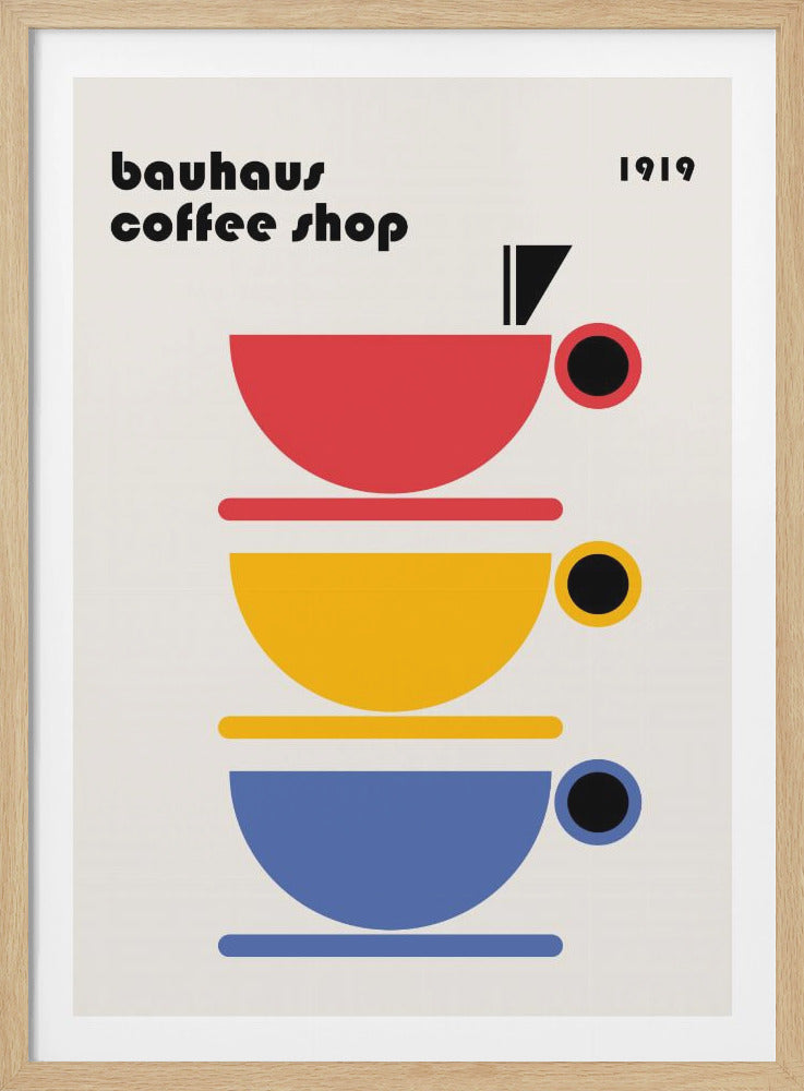Bauhaus Coffee Minimalist - Poster / Art Print