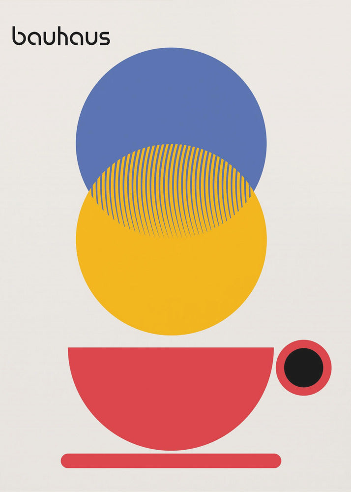 Bauhaus Coffee Abstract - Poster / Art Print