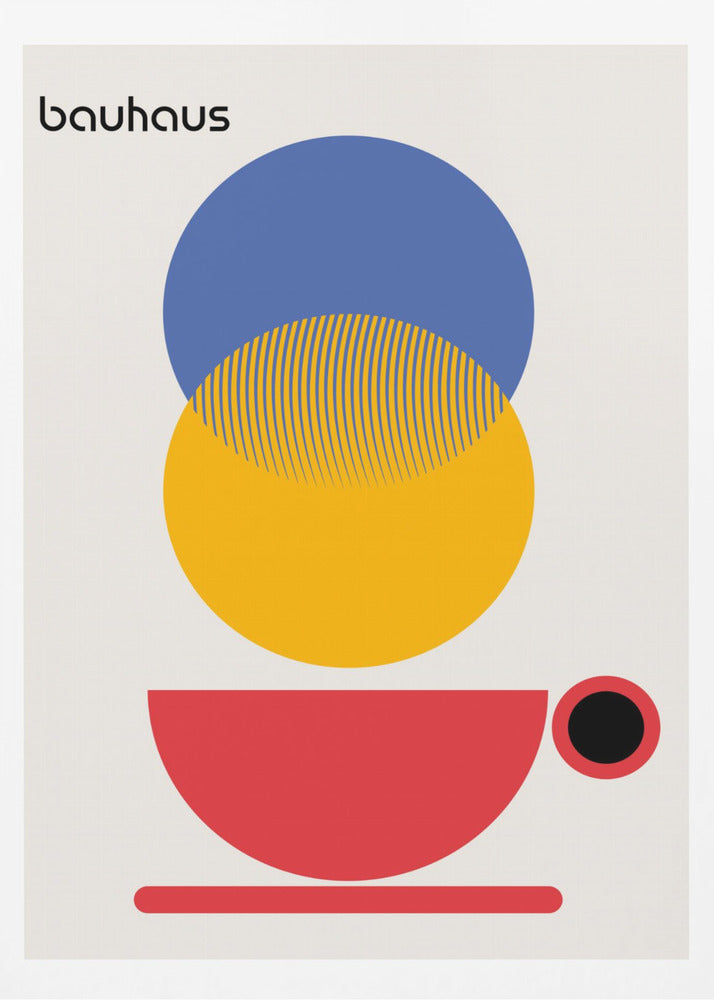 Bauhaus Coffee Abstract - Poster / Art Print