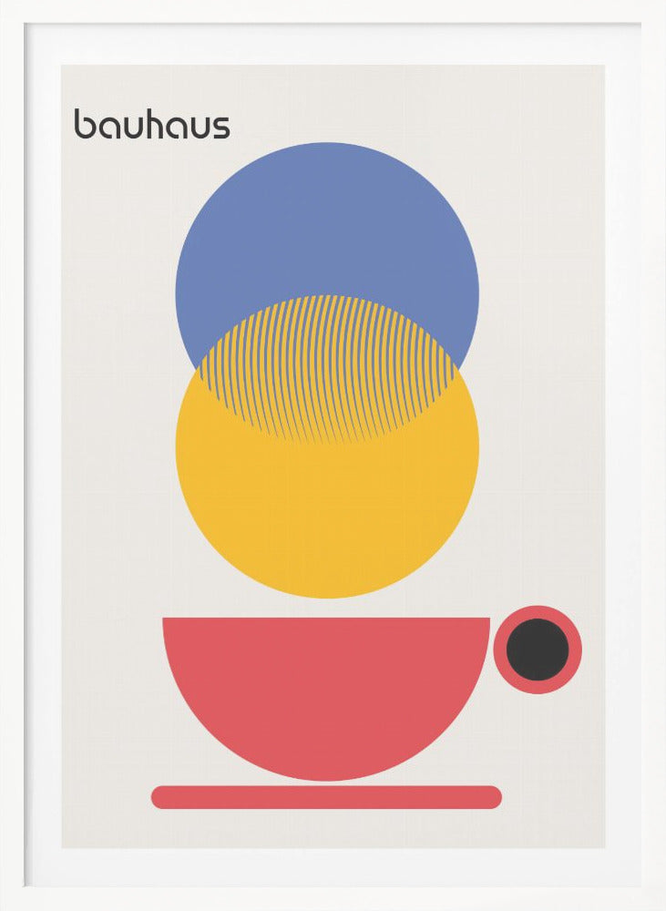 Bauhaus Coffee Abstract - Poster / Art Print