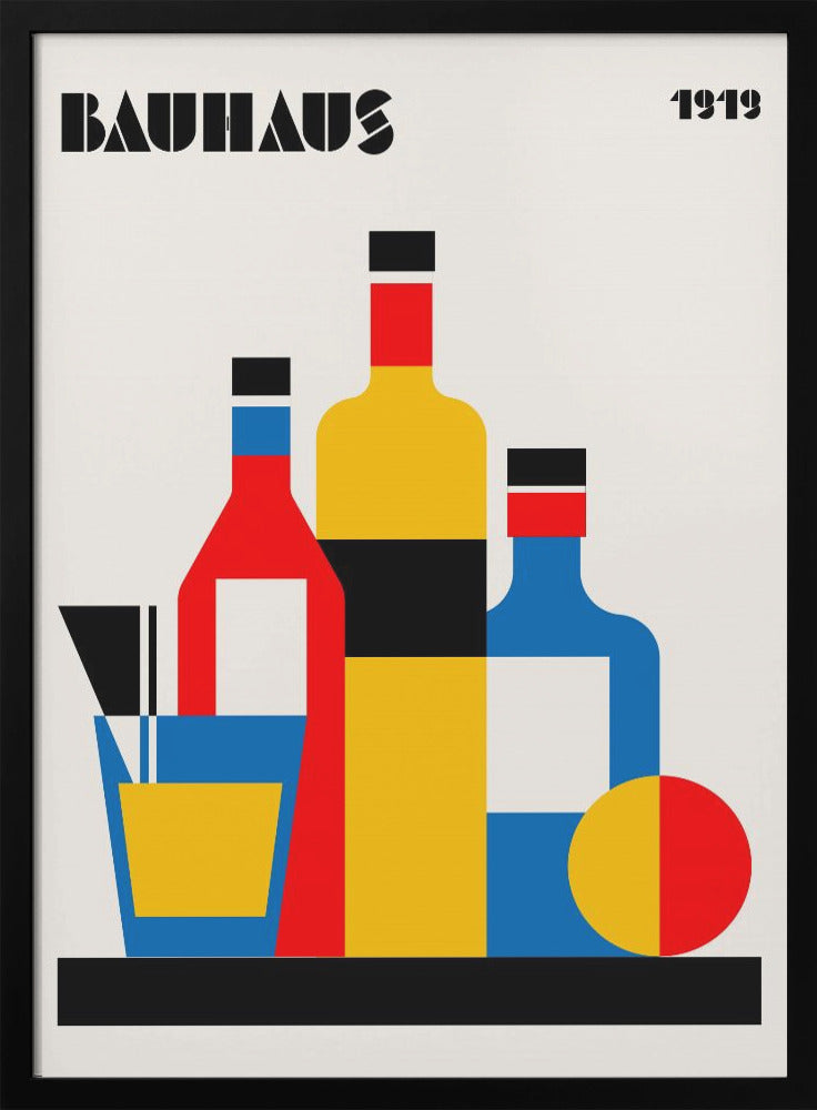 Bauhaus Wine Print - Poster / Art Print