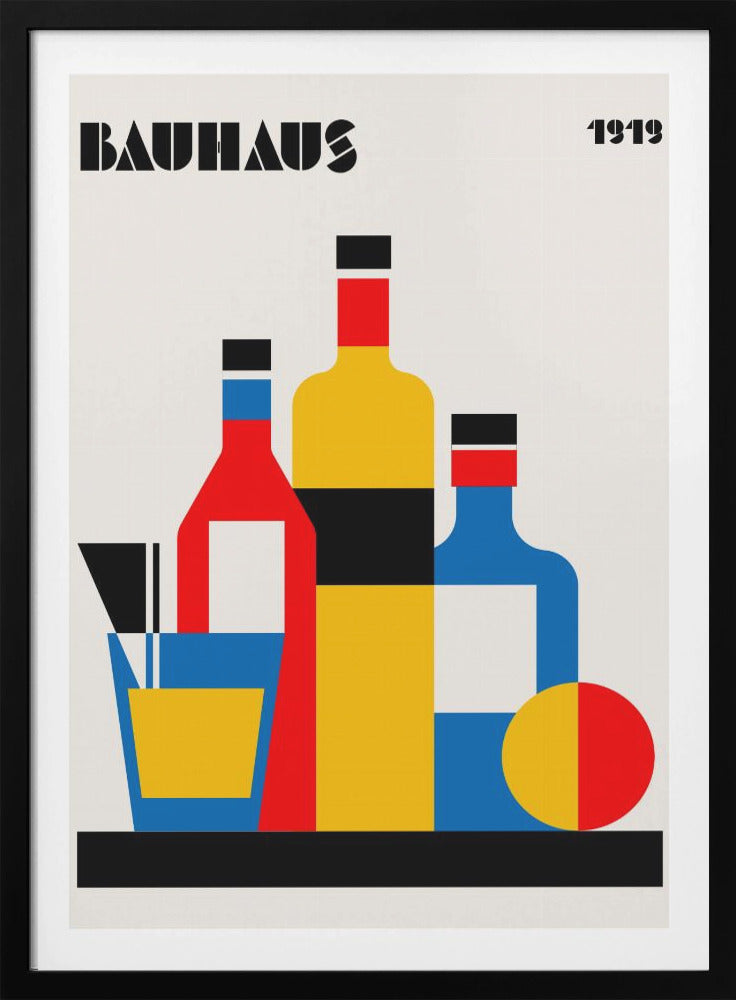 Bauhaus Wine Print - Poster / Art Print